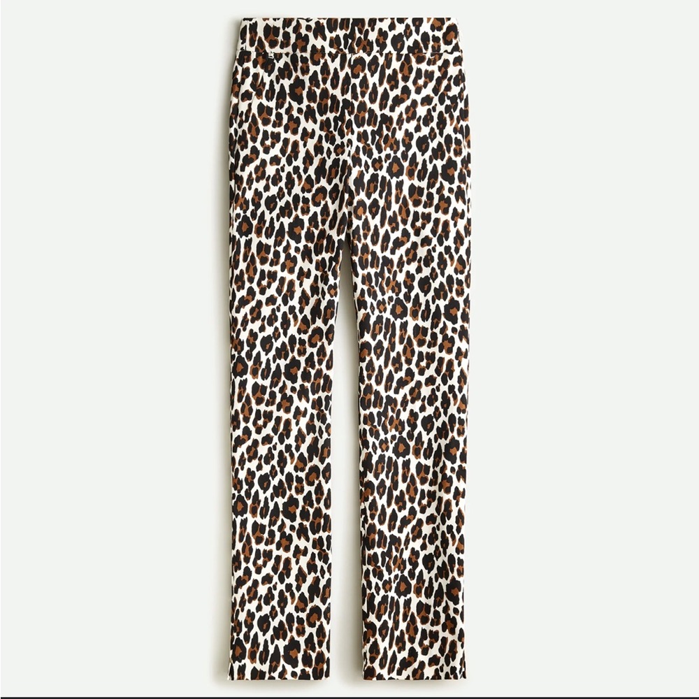 J. Crew Remi Cheetah Leopard Print Pant - NWT size 2